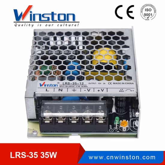 35W SMPS Single Output AC 220V to DC 5V 12V 24V 36V 48V DC LED Switching Power Supply with CE, RoHS (LRS-35)
