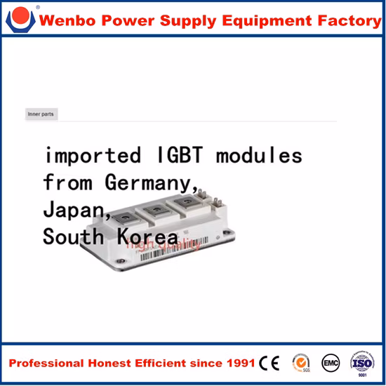 Rectificador IGBT de alta frecuencia de 12 V 300 A con refrigeración por aire