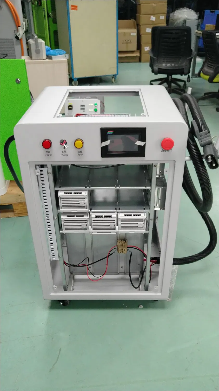 fuente de alimentación del cargador de batería de la carretilla elevadora de 24V 350A con RoHS, ISO